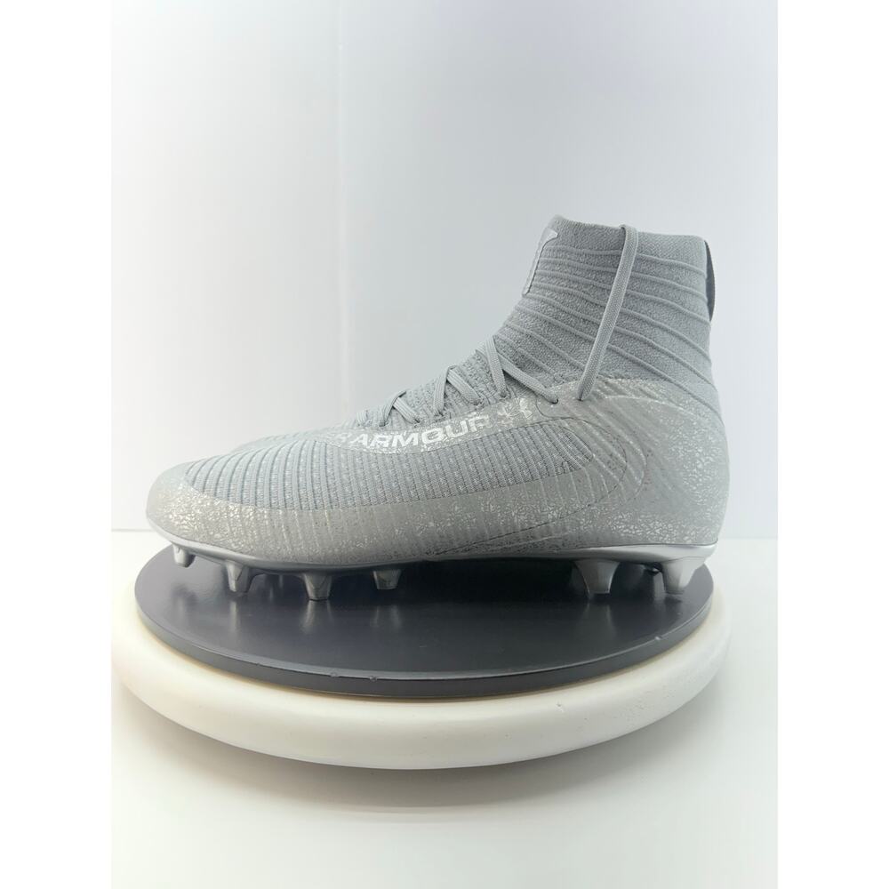 Under Armour Highlight 2 MC Mens Size 12 Gray Knit Football Cleats 3027304-099